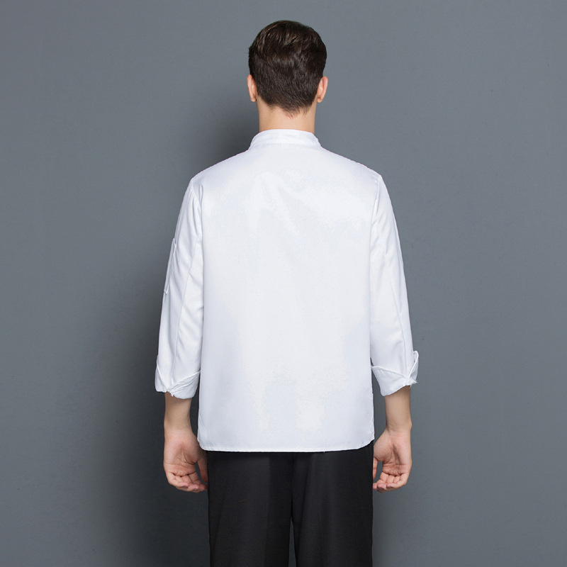 upgrade fabric long sleeve chef uniform jacket