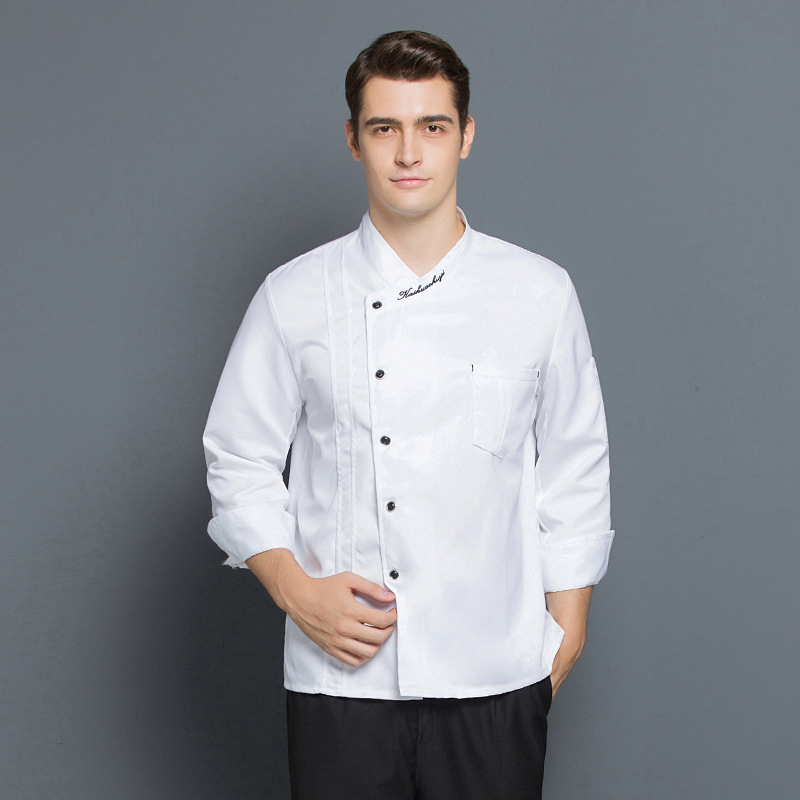 upgrade fabric long sleeve chef uniform jacket