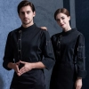 American hot sale chef uniform supplier discount chef jacket Color Black