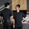 summer short sleeve cook chef jacket with fan