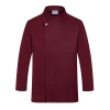 2025 autun side open bread house bakery staff uniform jacket Color Wine