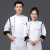 fashion upgrade patwork chef coat chef uniform wholesale  Color Color 2