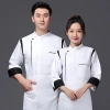 fashion upgrade patwork chef coat chef uniform wholesale 