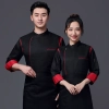 fashion upgrade patwork chef coat chef uniform wholesale  Color Color 4