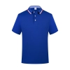 short sleeve company work group tshirt customization logo polo shirt Color sapphire tshirt
