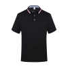 short sleeve company work group tshirt customization logo polo shirt Color black tshirt