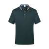 short sleeve company work group tshirt customization logo polo shirt Color blackish green tshirt