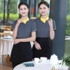 Asian style restaurant women waitress working wear shirt uniform Color Color 3
