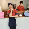 2025 tshirt milk tea store staff work tshirt uniform women men design