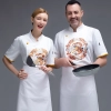 short sleeve summer design chef blouse jacket restaurant uniform