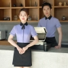 summer high quality restaurant bar waiter shirt waitress uniform