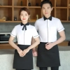 summer high quality restaurant bar waiter shirt waitress uniform Color Color 4