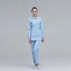 side open beauty salon hospital female nurse suits blouse pant Color Light blue