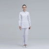 side open beauty salon hospital female nurse suits blouse pant Color White