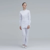 Europe style stand collar nurse/doctor suits blouse pant uniform Color White