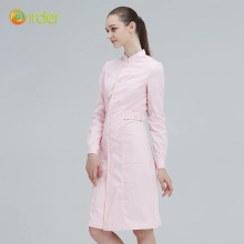 stand collar long sleeve medial care center hostpital pink nurse jacket coat