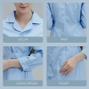 2023 notch lapel long sleeve nurse coat hostpital staff uniform