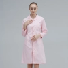 2023 notch lapel long sleeve nurse coat hostpital staff uniform Color Pink
