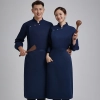 Asian deisgn high quality cheap chef coat chef jacket Color Navy Blue