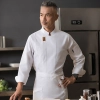 high quailty cooking school chef student uniform jacket blouse Color White