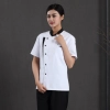 classic simple cheap short sleeve chef jacket coat