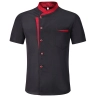 classic simple cheap short sleeve chef jacket coat