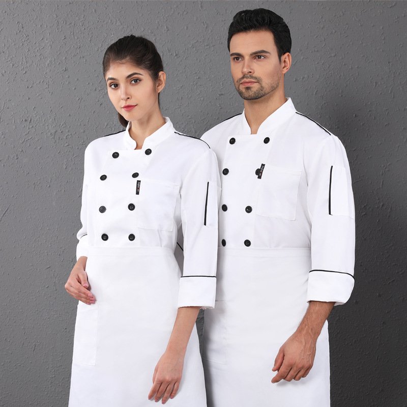 long sleeve breathable chef blouse chef working jacket uniform