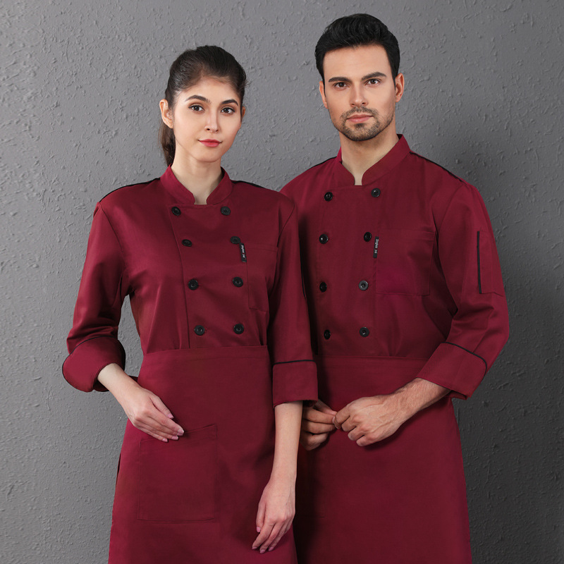 long sleeve breathable chef blouse chef working jacket uniform