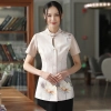 2025 chinese style ink painting spa store tea house waiter uniform working wear Color Color 1