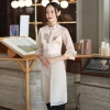 2025 chinese style ink painting spa store tea house waiter uniform working wear Color Color 3