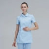 pink side opening lovely peter pan collar women nurse coat nurse uniform