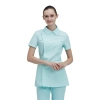 pink side opening lovely peter pan collar women nurse coat nurse uniform