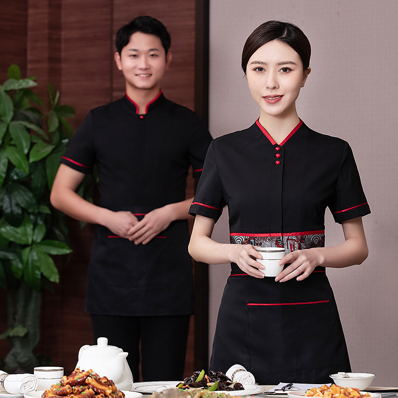 restaurant dinning serive staff workwear uniform shirt blouse