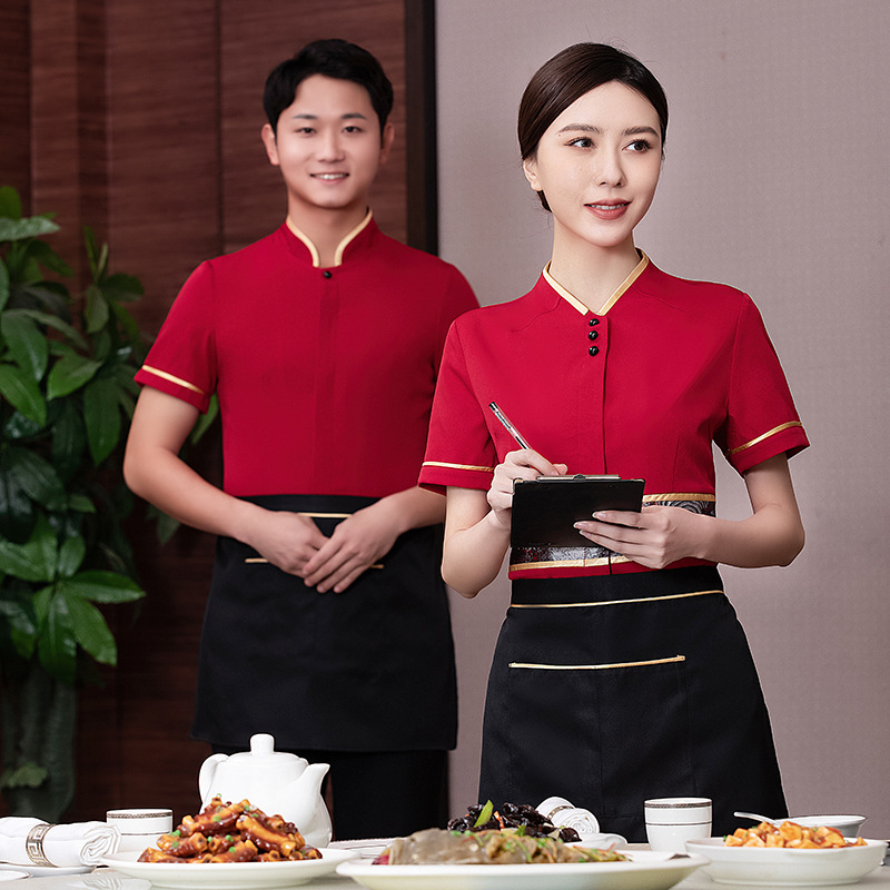 restaurant dinning serive staff workwear uniform shirt blouse