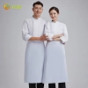 2022 autumn good quality fabric not button long sleeve chef coat cook uniform