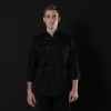 2025 double breasted winter autumn chef jacket chef workwear Color Black