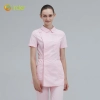 peter pan collor short sleeve side opening female nurse jacket coat uniform