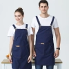 fashion solid denim bar cold drink store staff apron waiter work apron