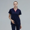 V-collar good fabric Hospital men nurse doctor scrub suits jacket + pant