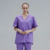 V-collar good fabric Hospital men nurse doctor scrub suits jacket + pant Color Color 8