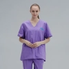 V-collar good fabric Hospital men nurse doctor scrub suits jacket + pant