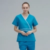 V-collar good fabric Hospital men nurse doctor scrub suits jacket + pant