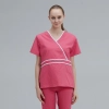 V-collar good fabric Hospital men nurse doctor scrub suits jacket + pant