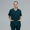 V-collar good fabric Hospital men nurse doctor scrub suits jacket + pant Color Color 14