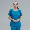 V-collar good fabric Hospital men nurse doctor scrub suits jacket + pant