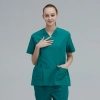 V-collar good fabric Hospital men nurse doctor scrub suits jacket + pant