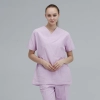 V-collar good fabric Hospital men nurse doctor scrub suits jacket + pant Color Color 19