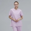 V-collar good fabric Hospital men nurse doctor scrub suits jacket + pant