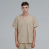 V-collar good fabric Hospital men nurse doctor scrub suits jacket + pant Color Color 27