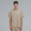 V-collar good fabric Hospital men nurse doctor scrub suits jacket + pant